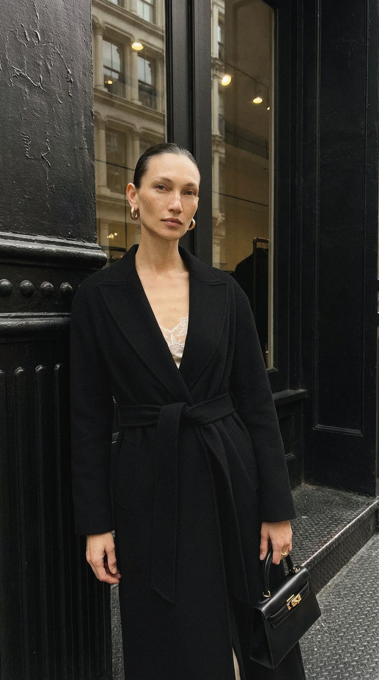 ladies black wool dress coat Amazon.com: Women's Black Lapel Wool Coat Winter Warm Slim Single Breasted Wool Coat Short Black S : Clothing, Shoes & Jewelry