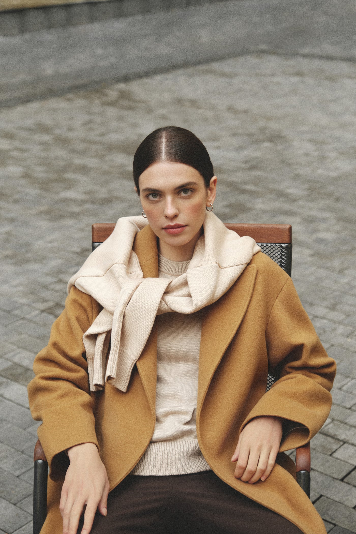 Wool cashmere wrap coat | Tailored coat – Sumarokova Atelier