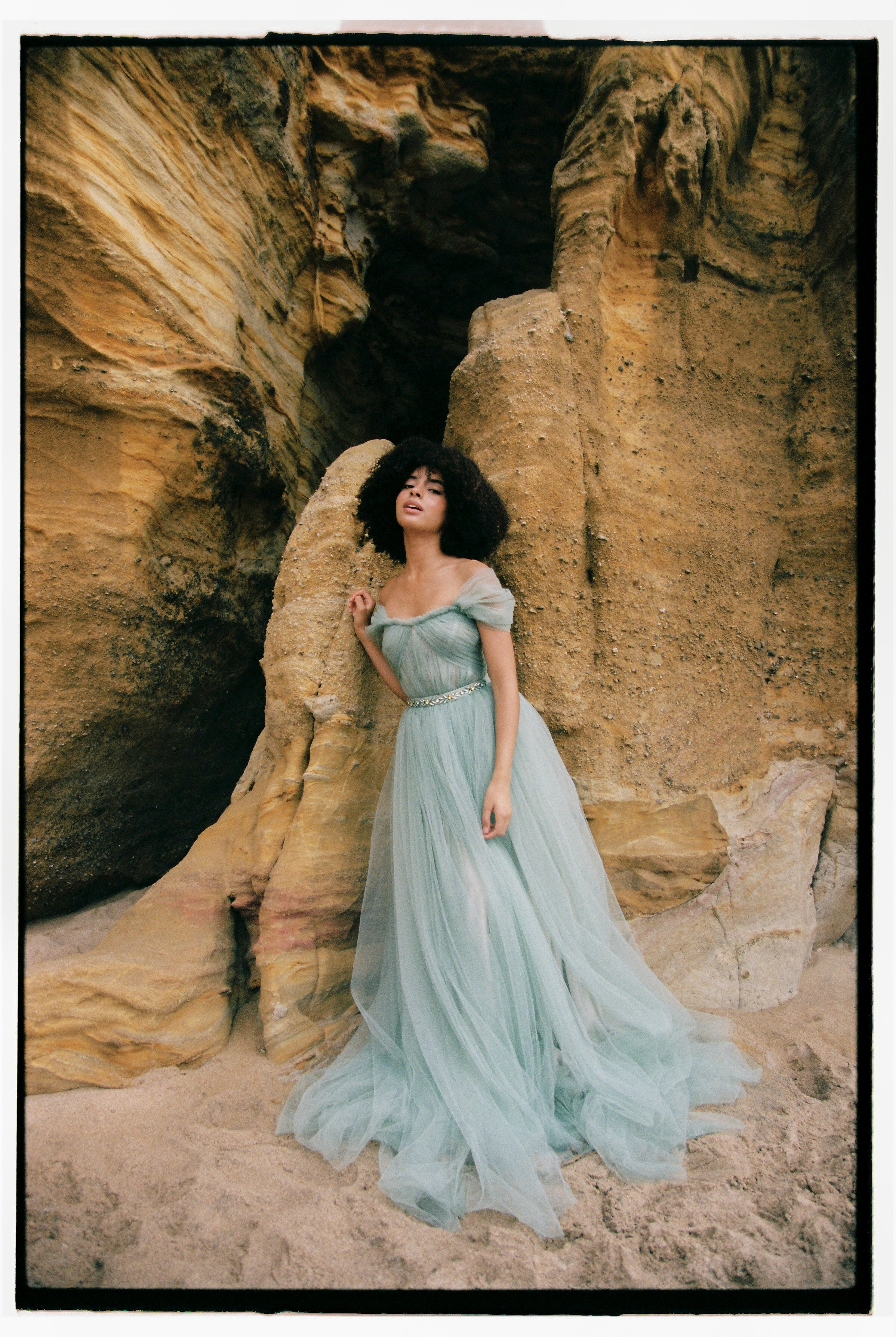 A line off the shoulder wedding gown BREE - Main Image