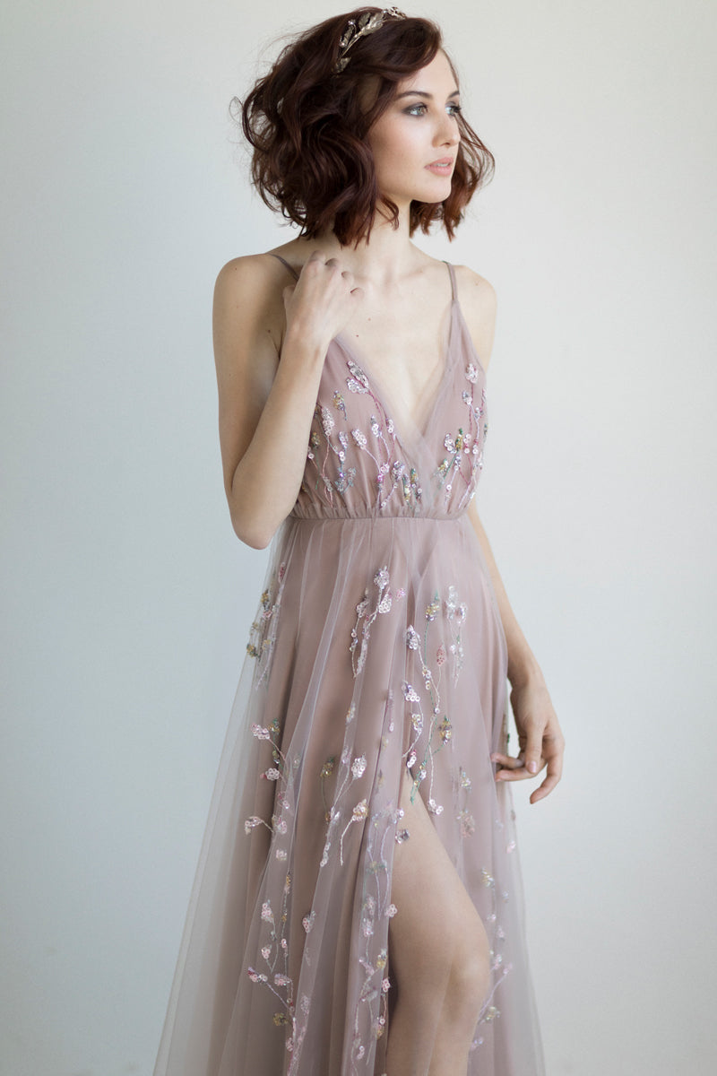pale lavender bridesmaid dresses Pale Lilac Multiway Bridesmaid Dress - Handmade Infinity Gown