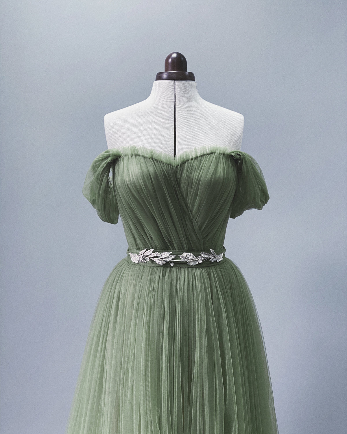 green emerald velvet dress Forest Wedding Dress Custom Size US / Cold Emerald