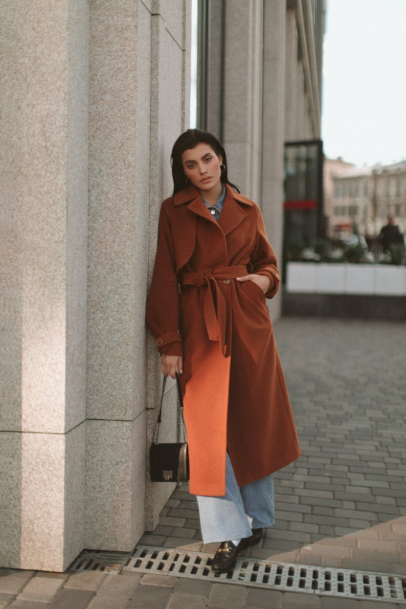 Long cashmere coat BREE