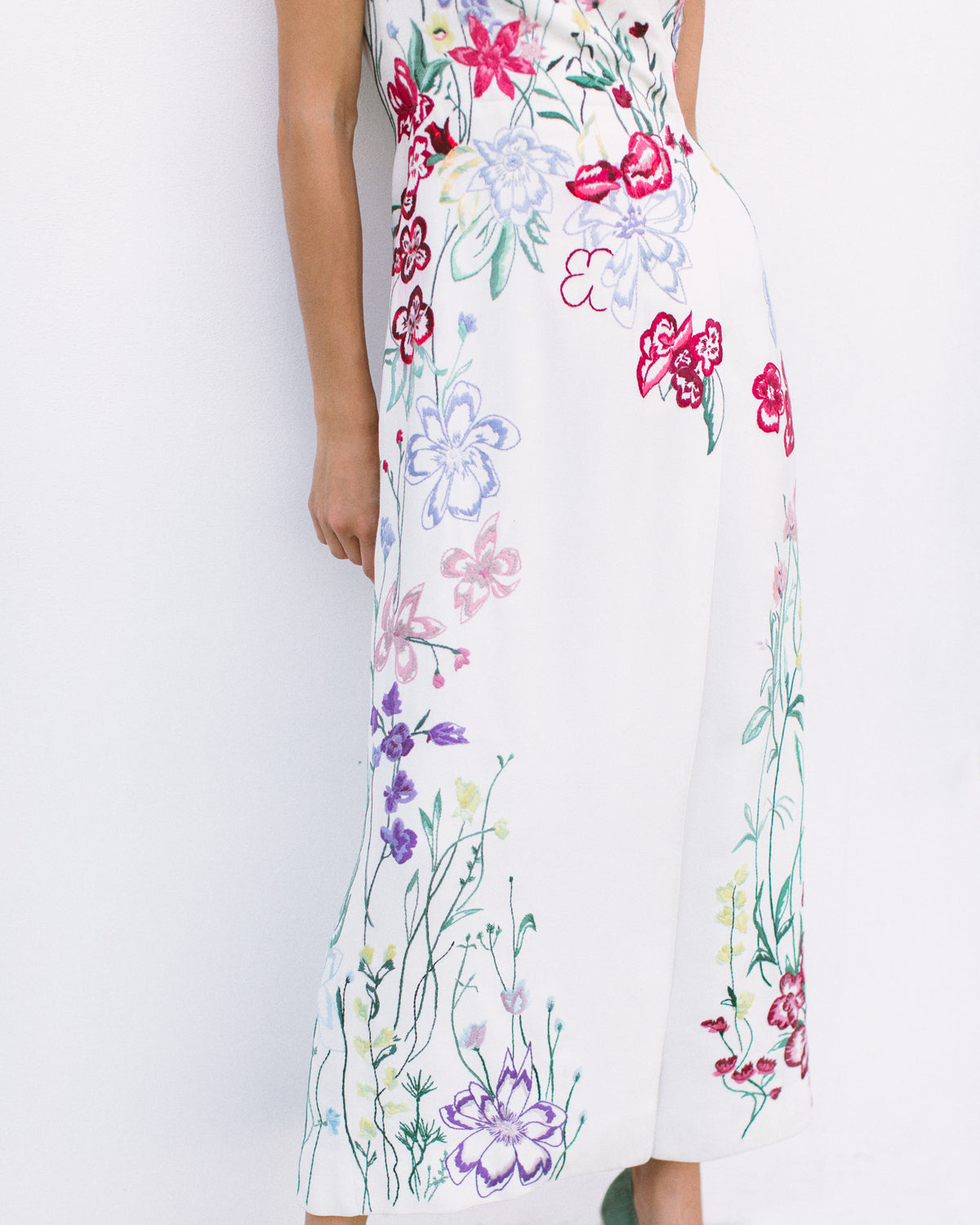 Crepe Midi Wedding Dress Photo For Blog