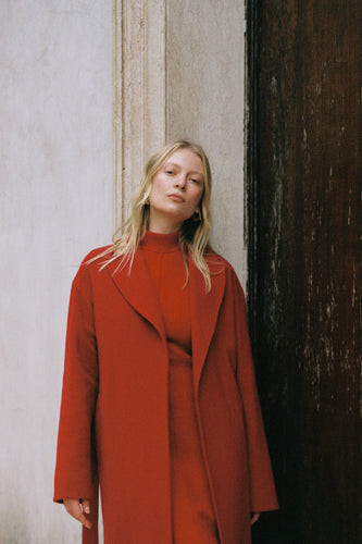 Elevate Your Winter Wardrobe with a Red Wrap Coat