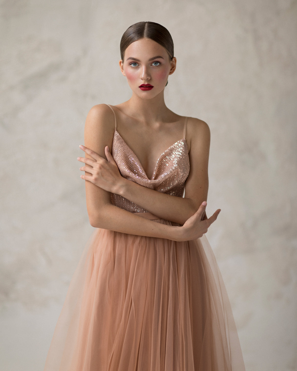 light brown bridesmaid dress Satin Bridesmaid Dress Prom Dress Brown XL Cameron Espresso by Grace Loves Lace main image 0