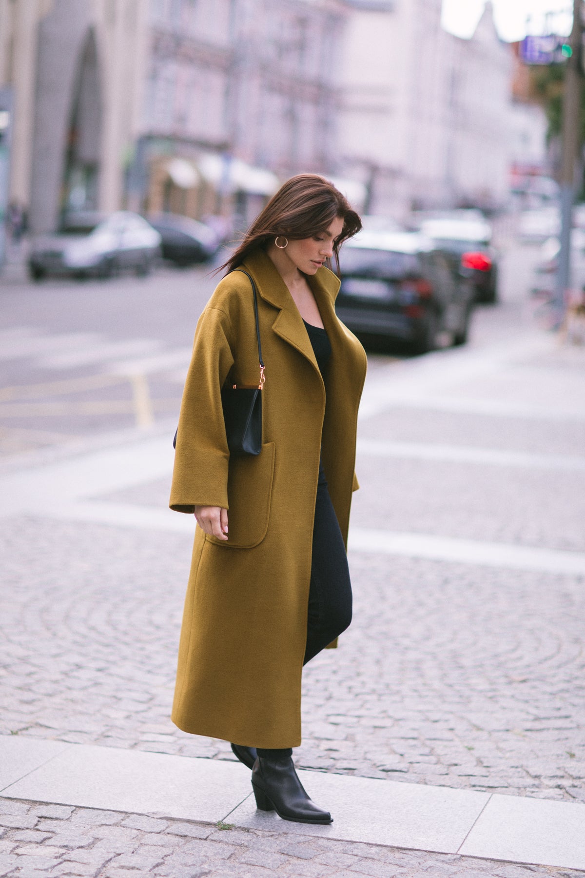 Wrap coat cashmere | Wool wrap coat – Sumarokova Atelier