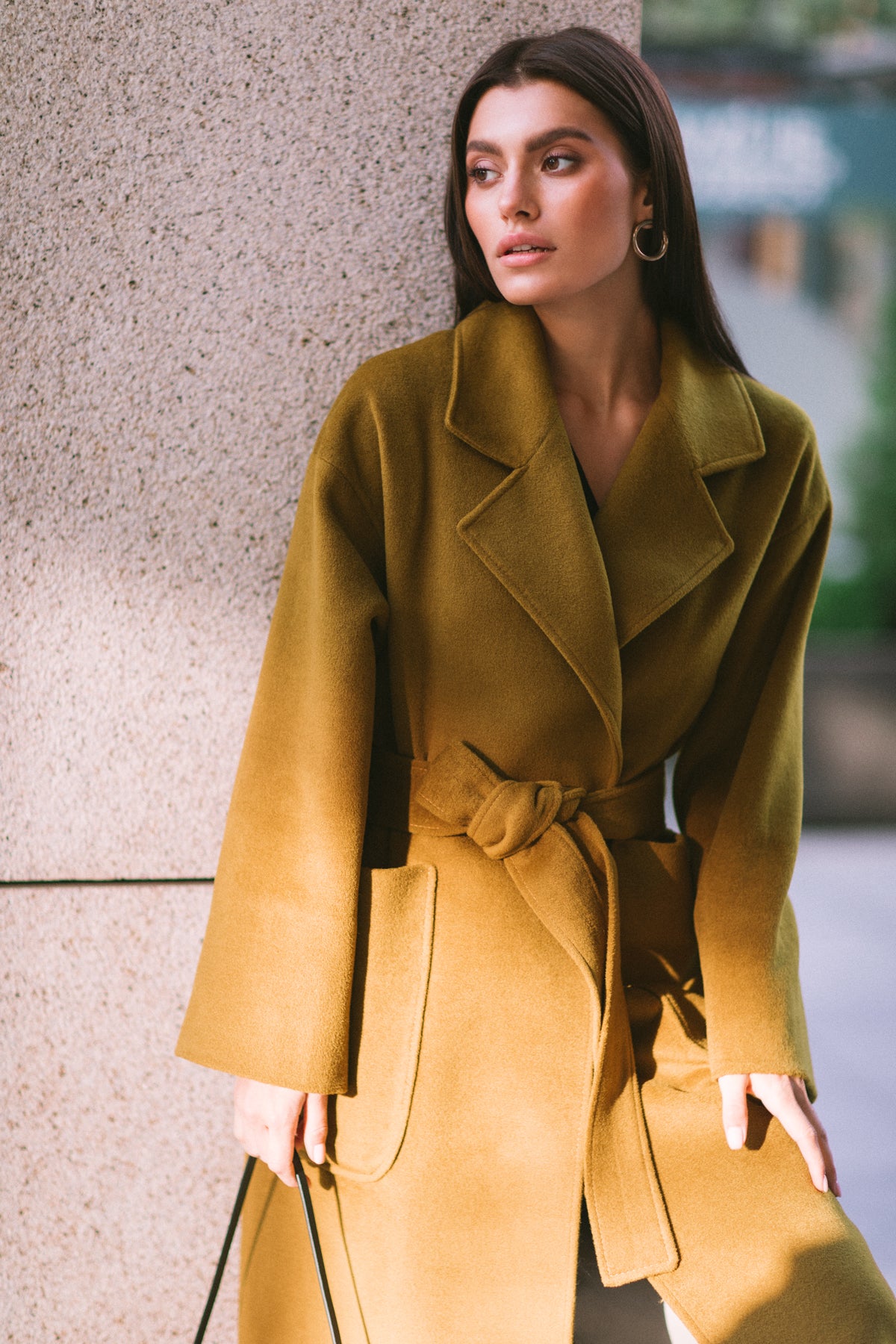Wrap coat cashmere | Wool wrap coat – Sumarokova Atelier