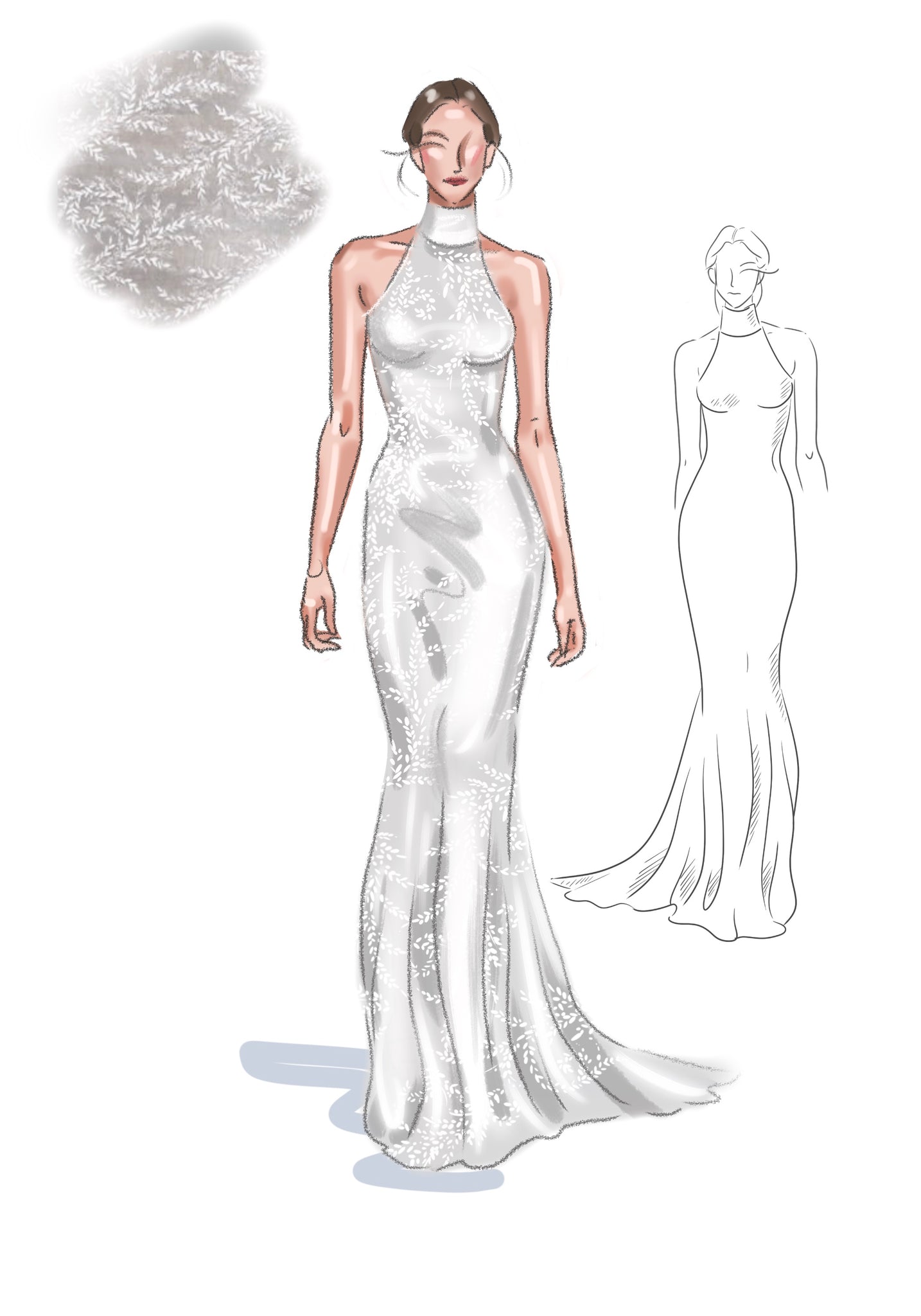 Custom lace bridal dress. Final payment.