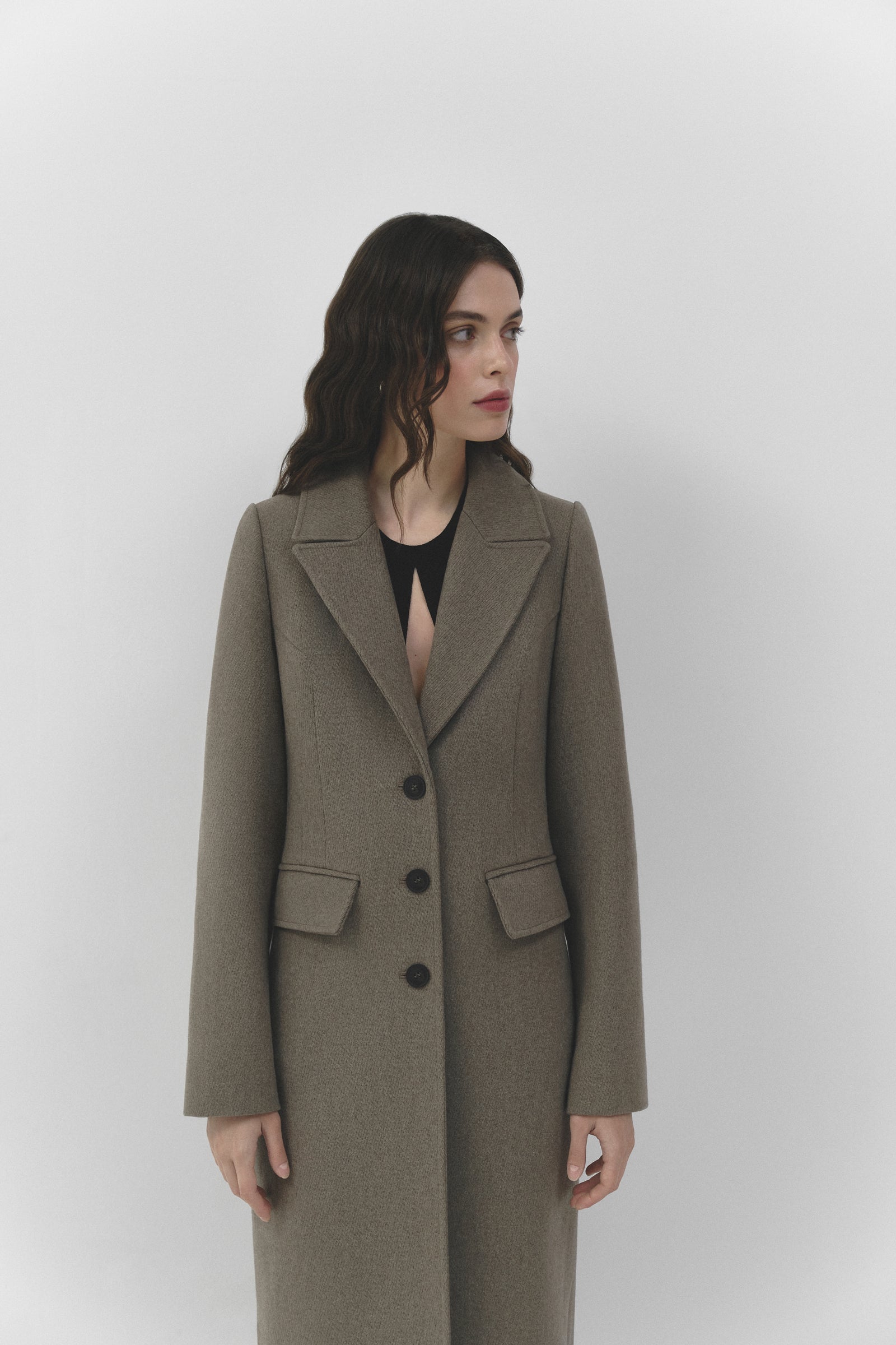 Long grey coat – Sumarokova Atelier