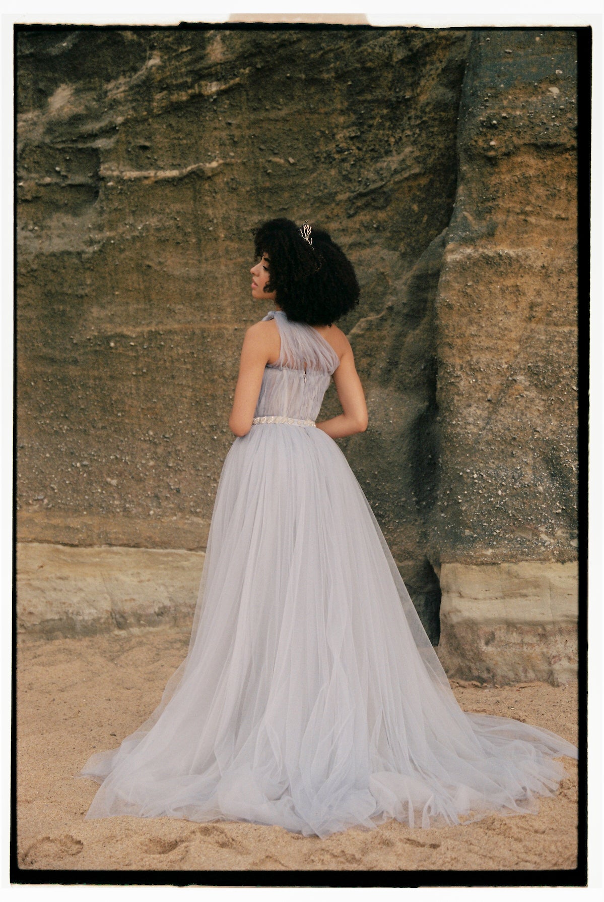 One Shoulder Wedding Gown 10 US / Lavender