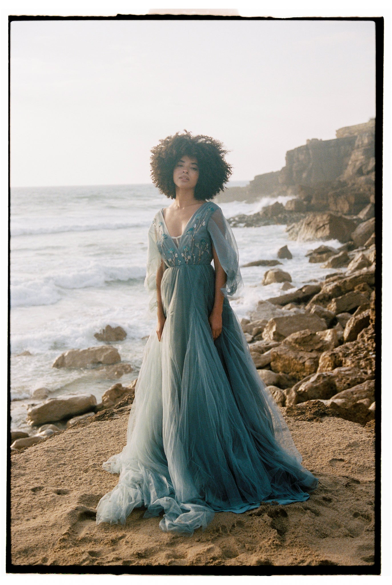 mermaid blue wedding dress Evie Sky Blue Mermaid Strapless Lace Prom Dress With Appliques Sky Blue / 14