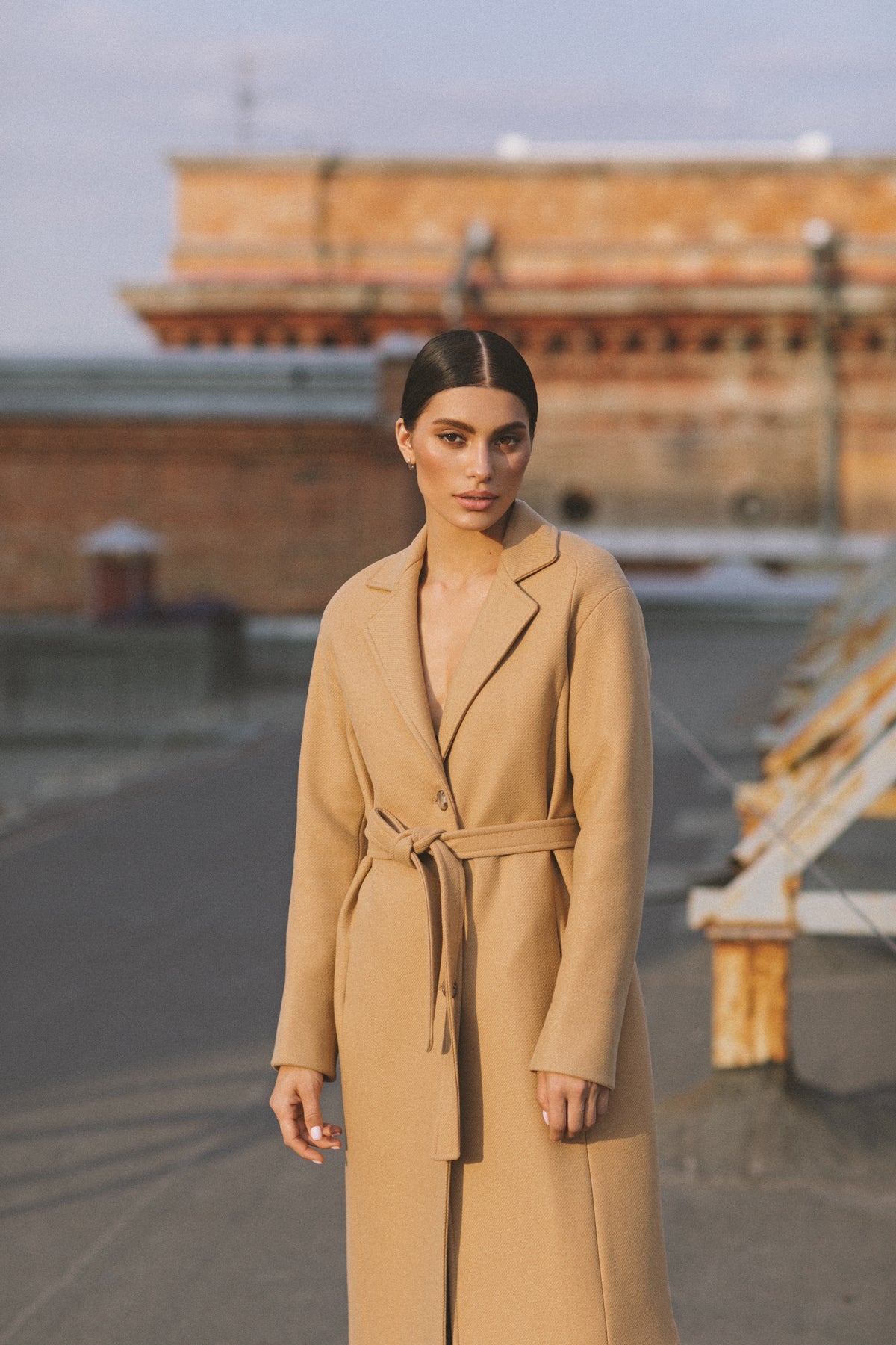 Oversized camel coat | Oversized coat – Sumarokova Atelier