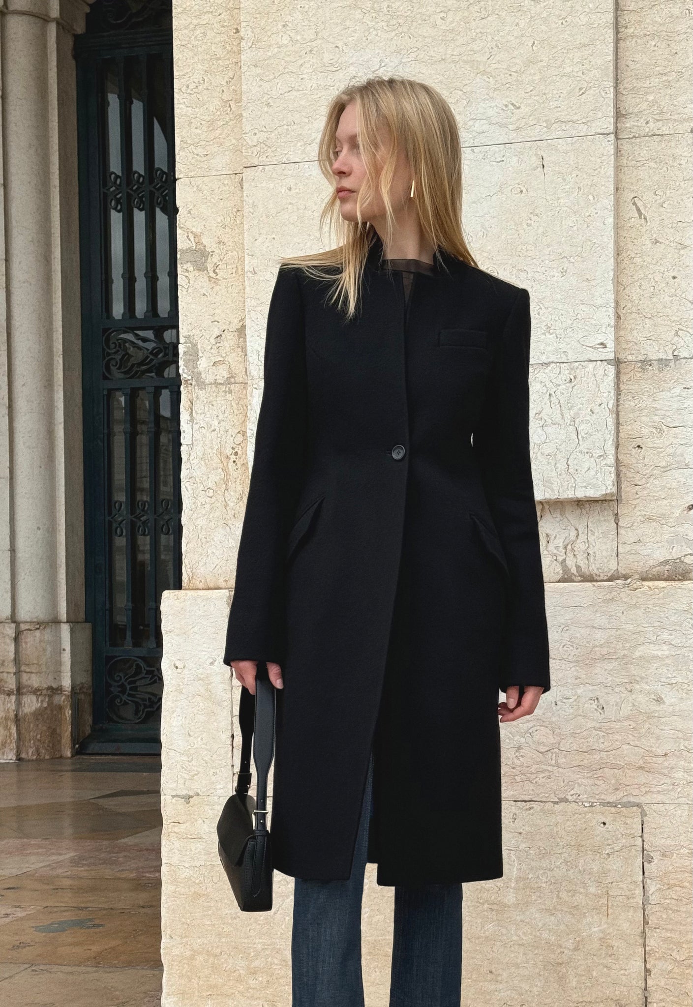 Black winter coat