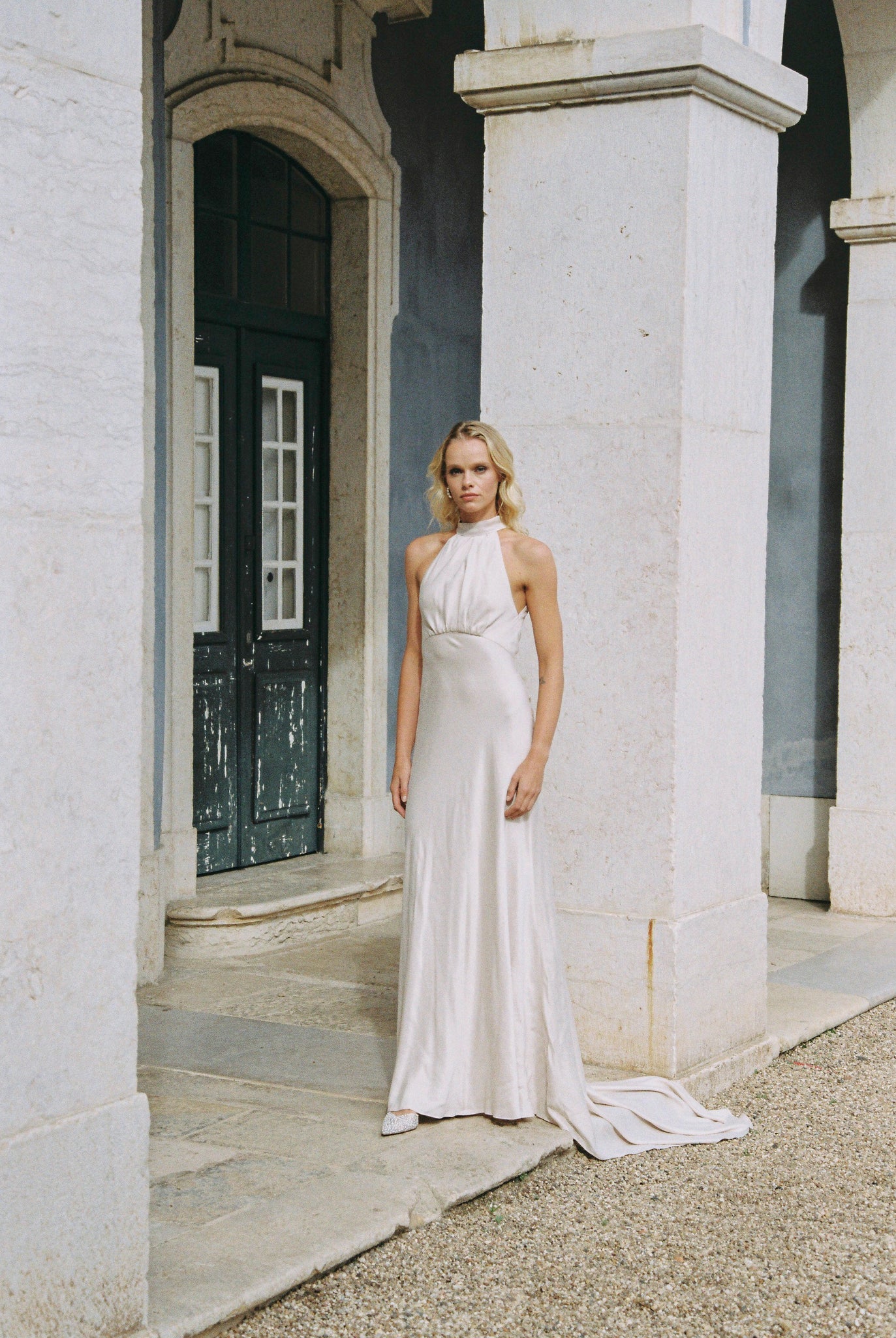 Halter neck bridal dress – Sumarokova Atelier1