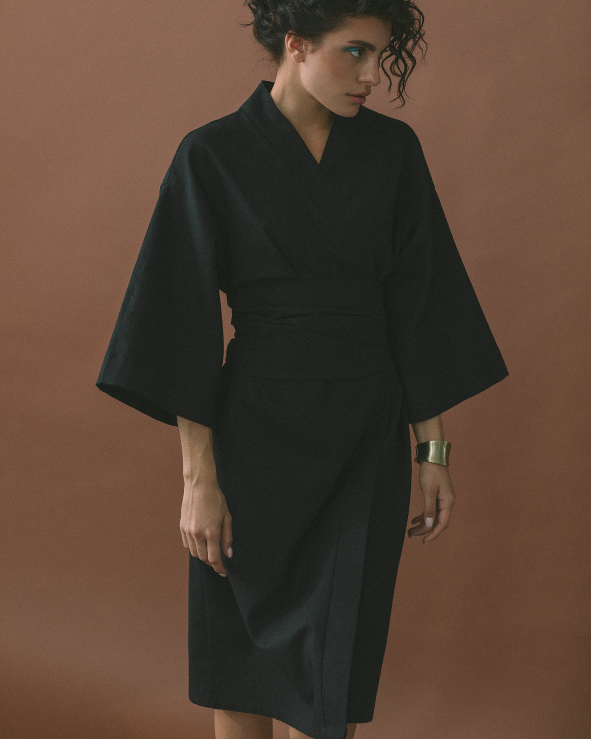 Linen kimono dress photo 1
