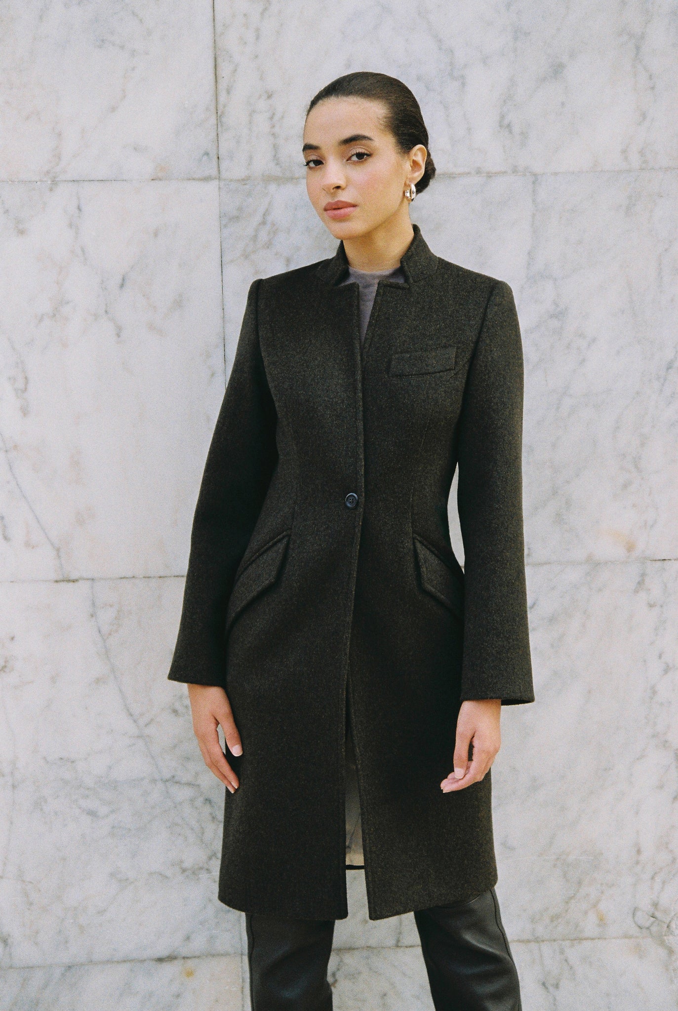 Lined fitted coat photo 1