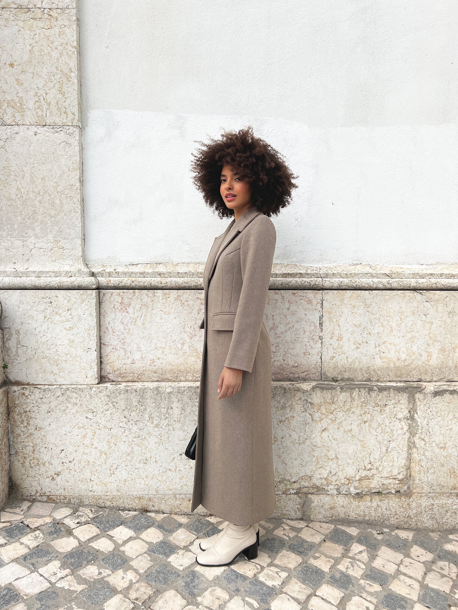 Structured wool sale coat