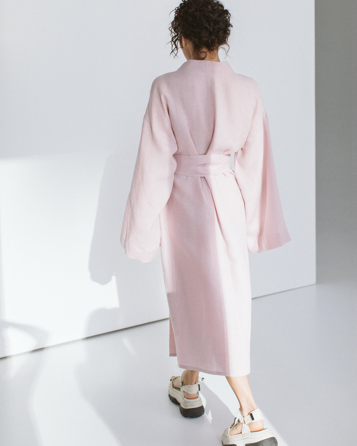 pink kimono style dress Pink Kimono Dress