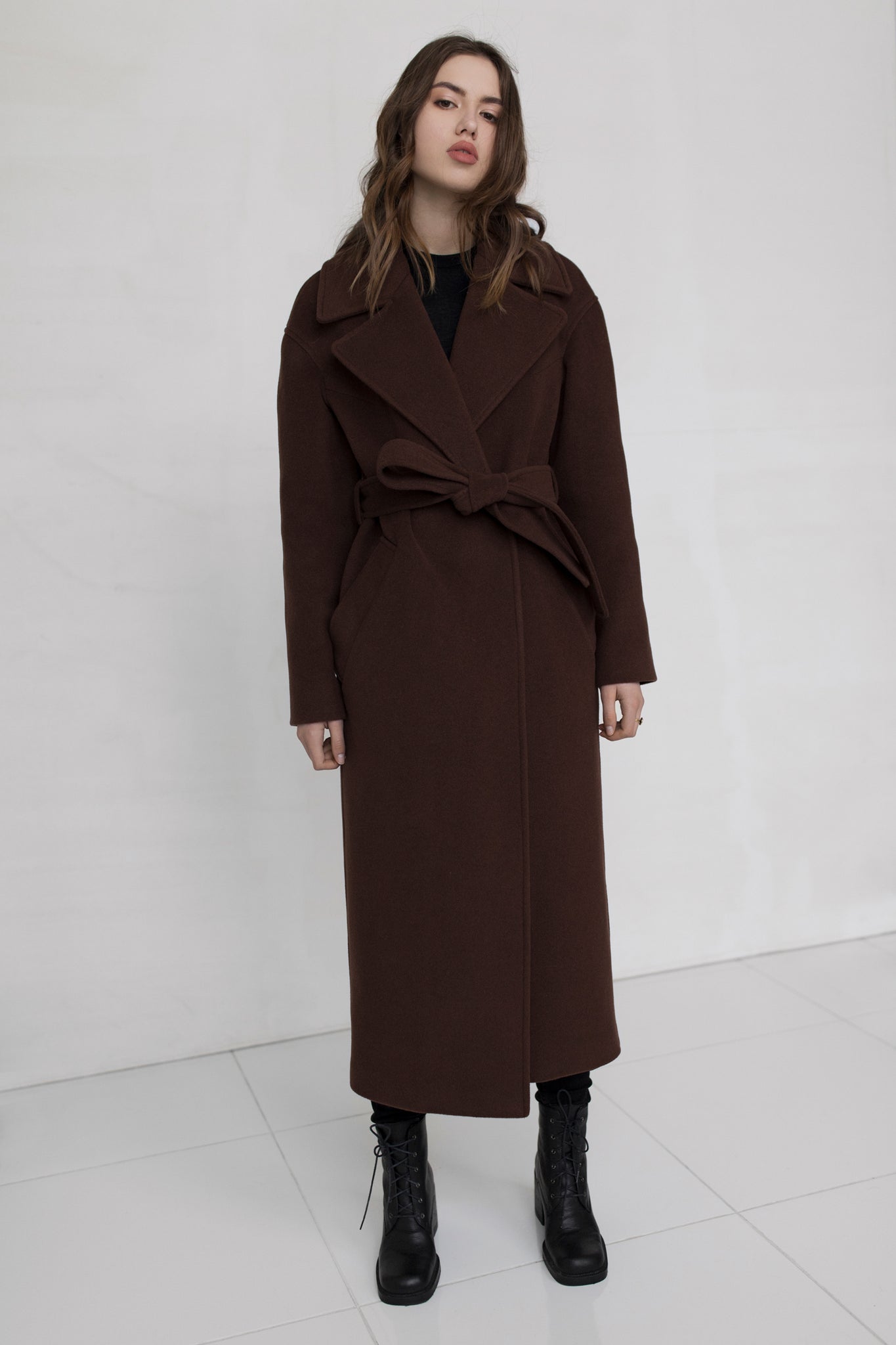 Oversized cashmere blend coat photo 2