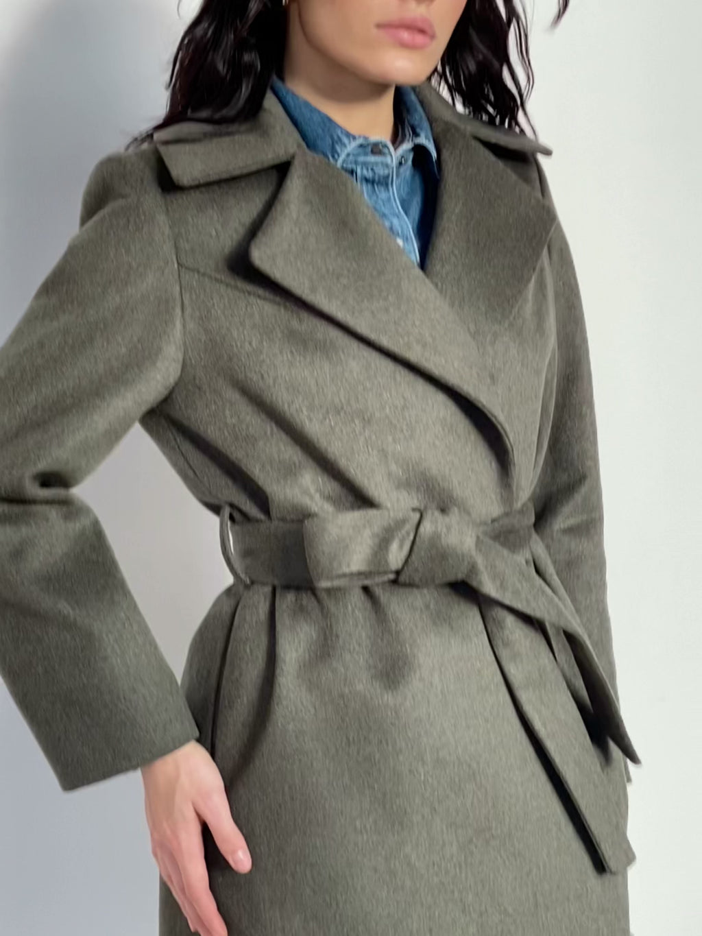 Green wool coat video