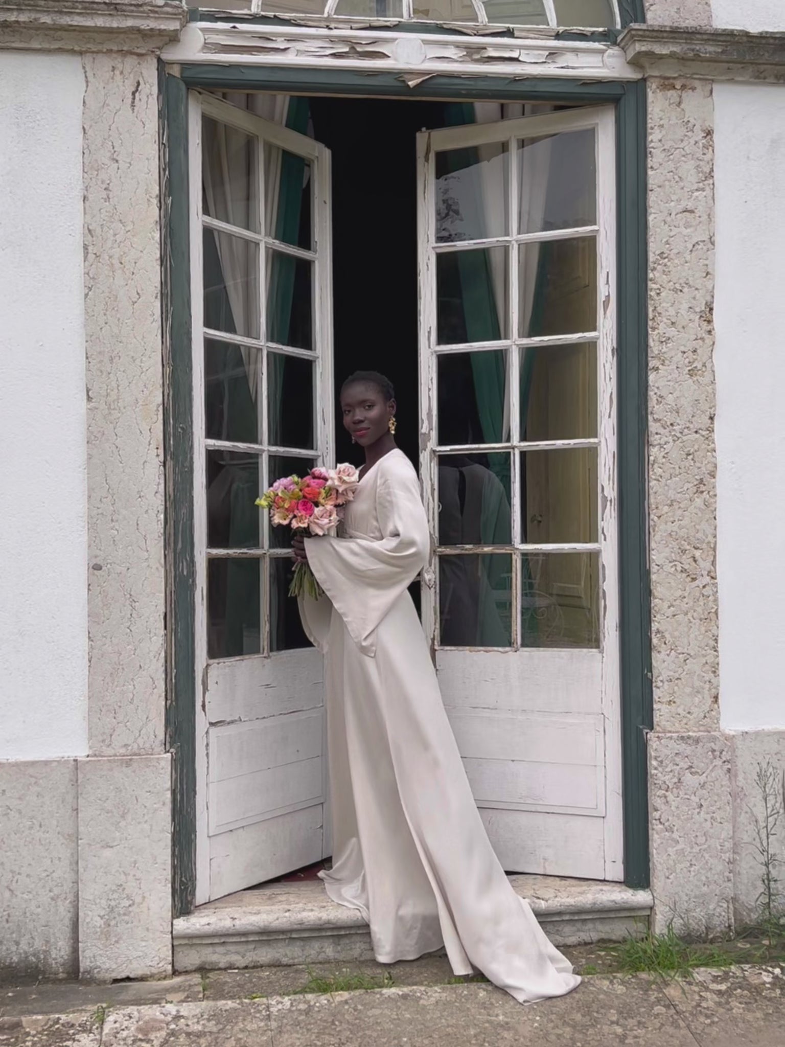 Silk soft bridal dress video