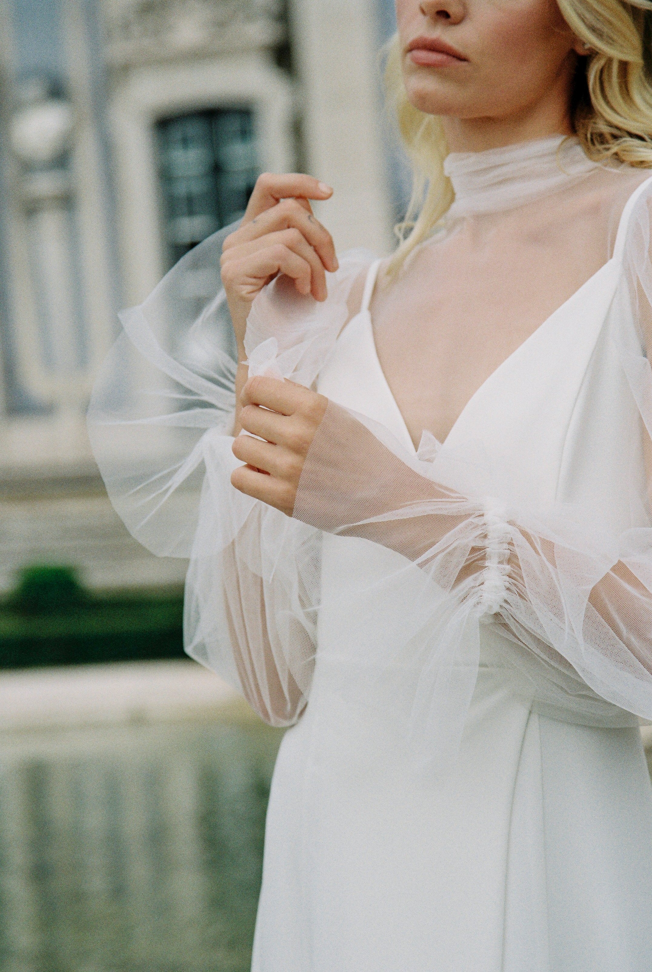 Bridal top mesh – Sumarokova Atelier - Main Image