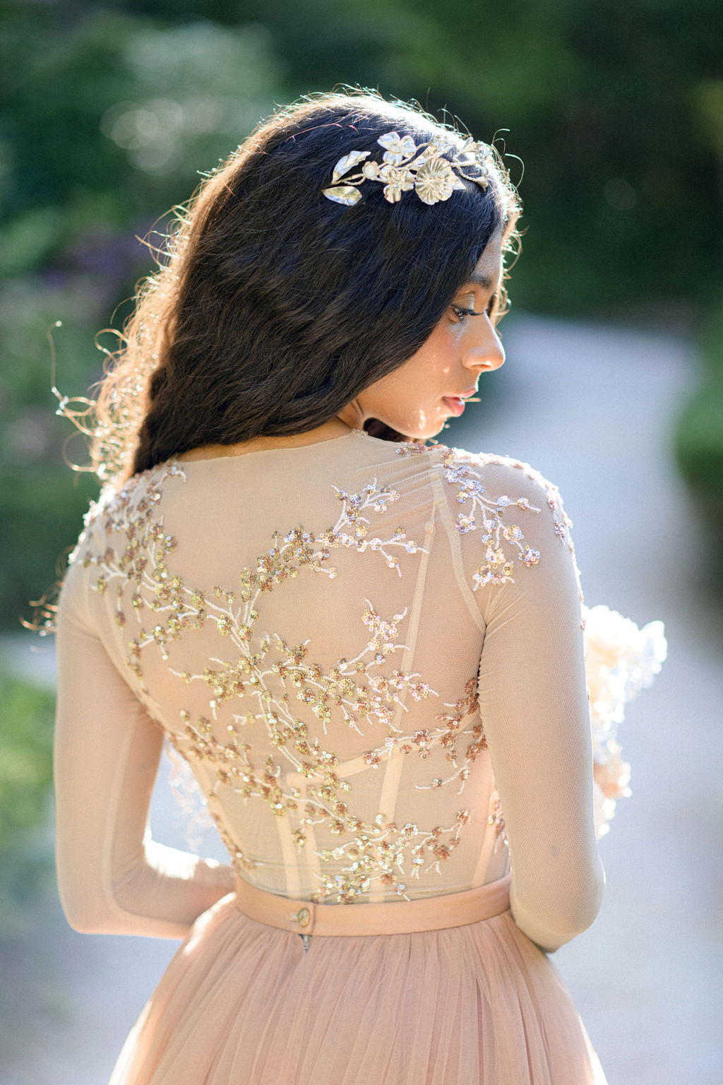 Wedding dress with corset top Custom size US / Pale Copper / Beige Wedding dress with corset top Custom size US / Pale Copper / Beige