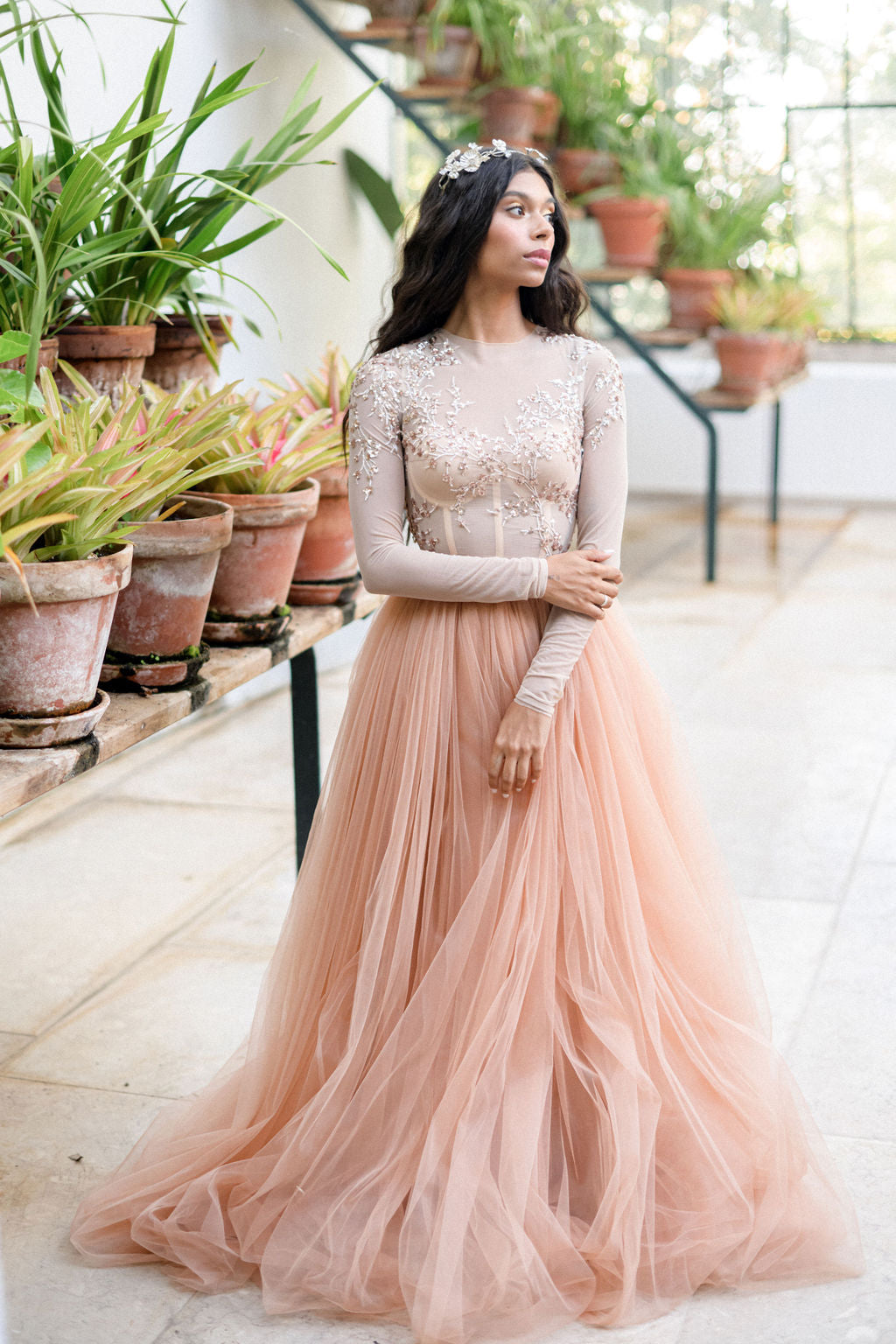 Wedding dress with corset top – Sumarokova Atelier