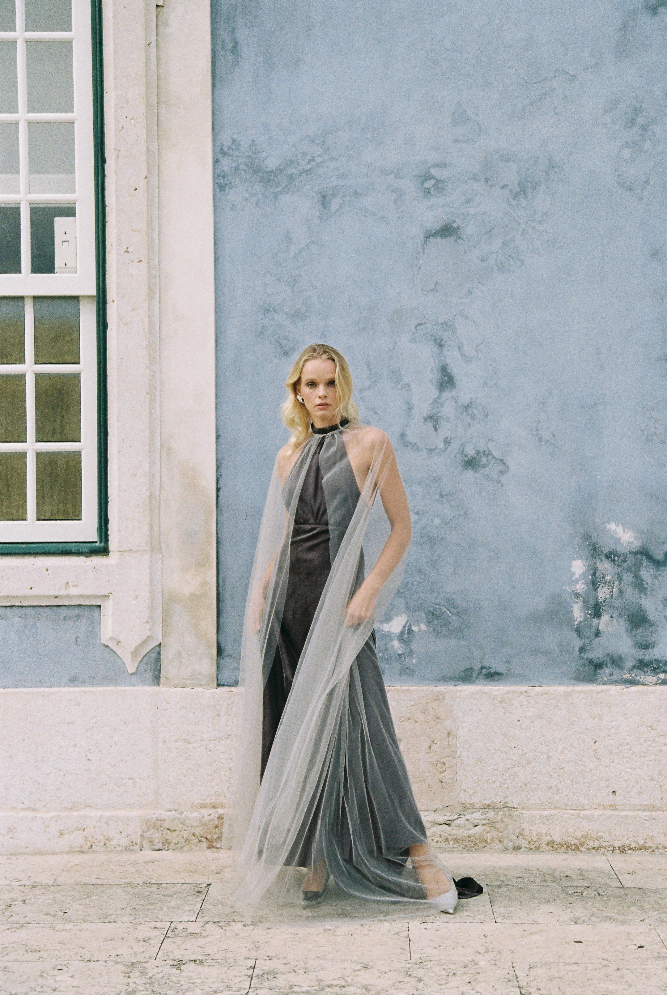 Bridal cape tulle – Sumarokova Atelier