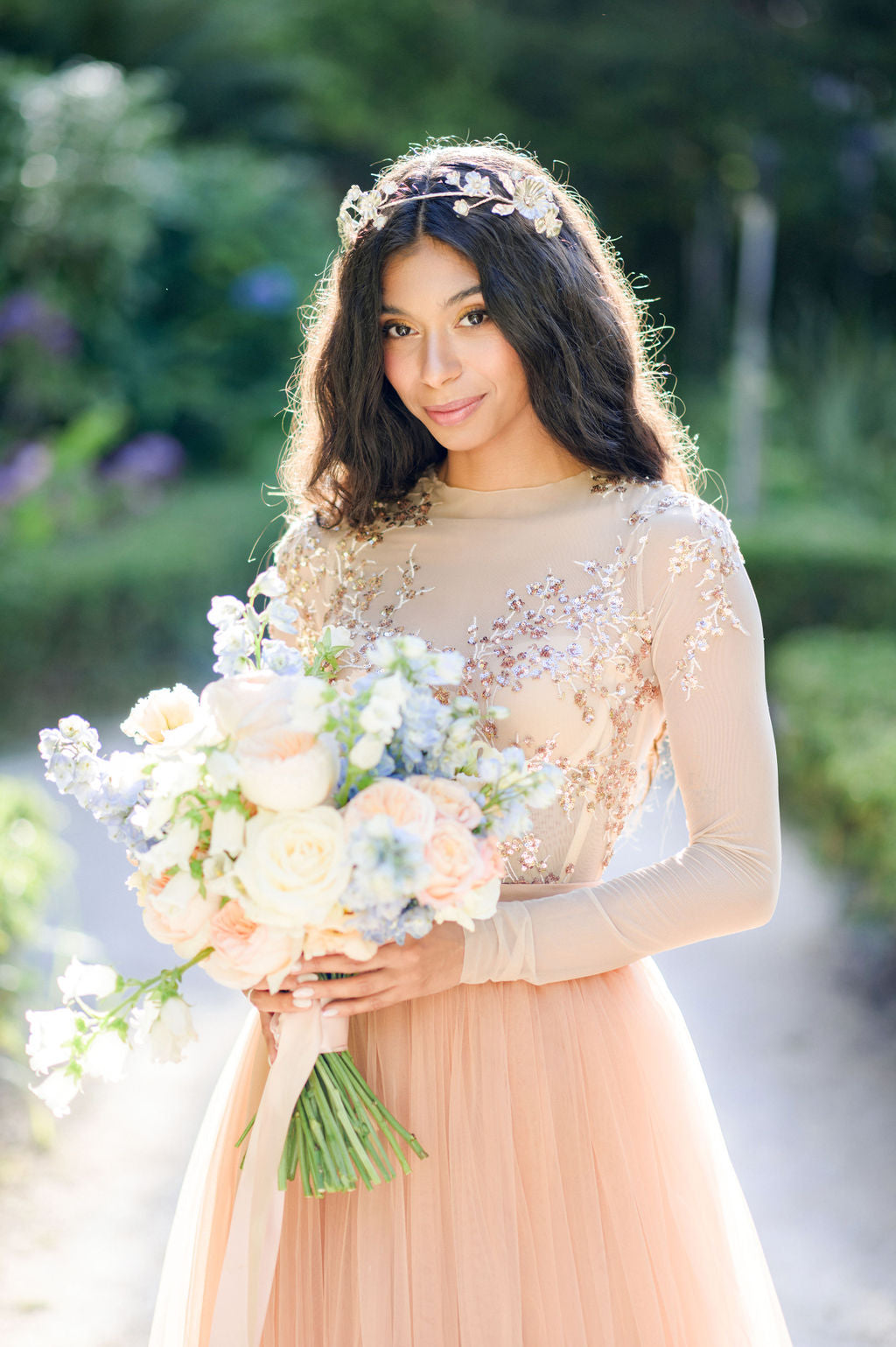 Wedding dress with corset top Custom size US / Pale Copper / Beige Wedding dress with corset top Custom size US / Pale Copper / Beige