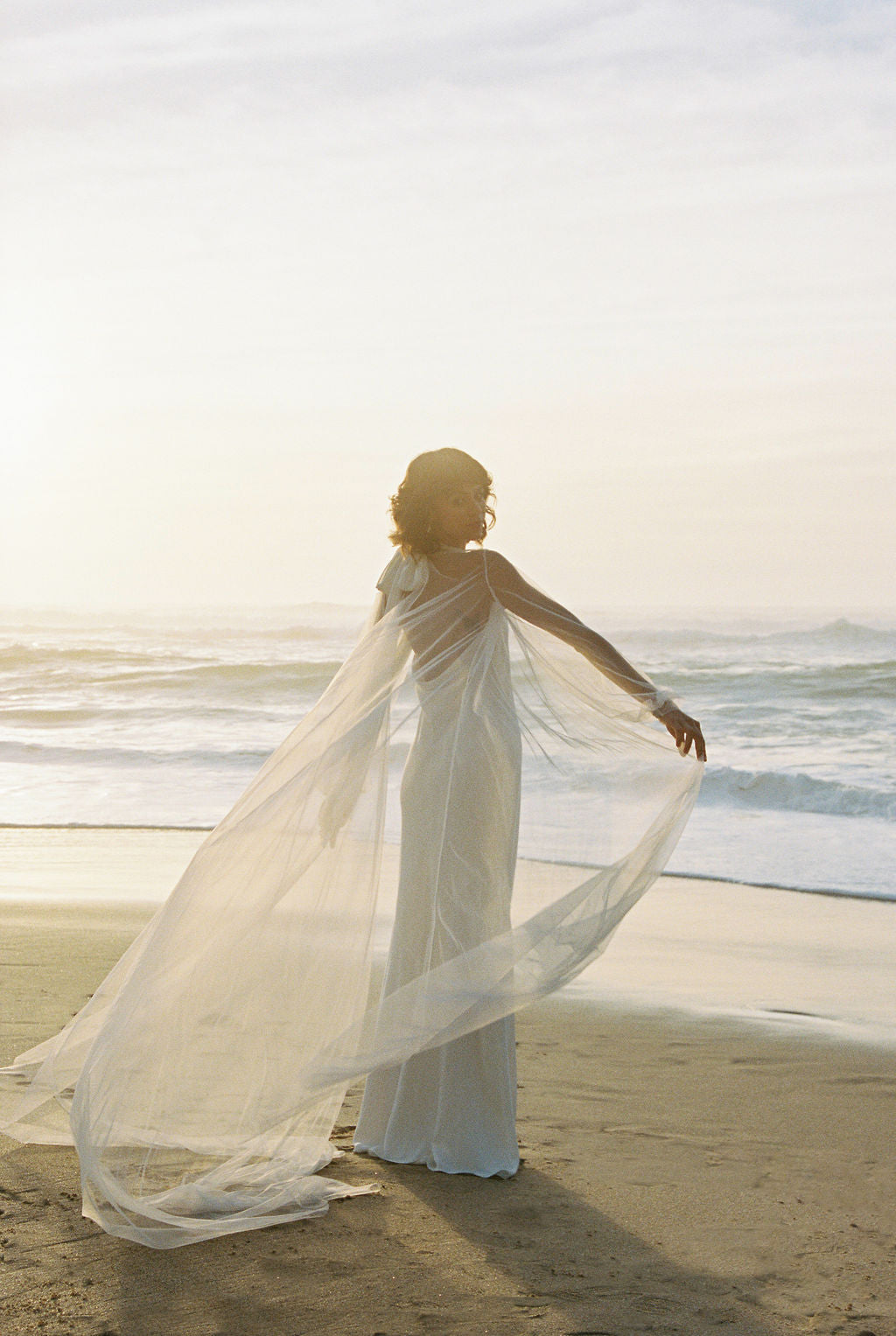 Long Bridal Capes Collection Mesh, Tulle & Chiffon Capes by Sumarokova Sumarokova Atelier Long Bridal Capes Collection Mesh, Tulle & Chiffon Capes by Sumarokova Sumarokova Atelier