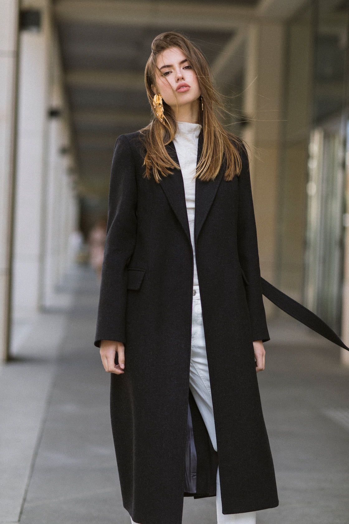 Warm black coat photo 2