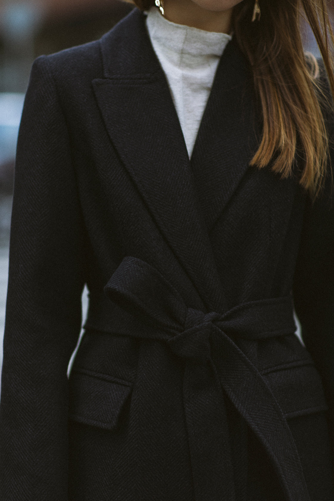 Warm black coat photo 10