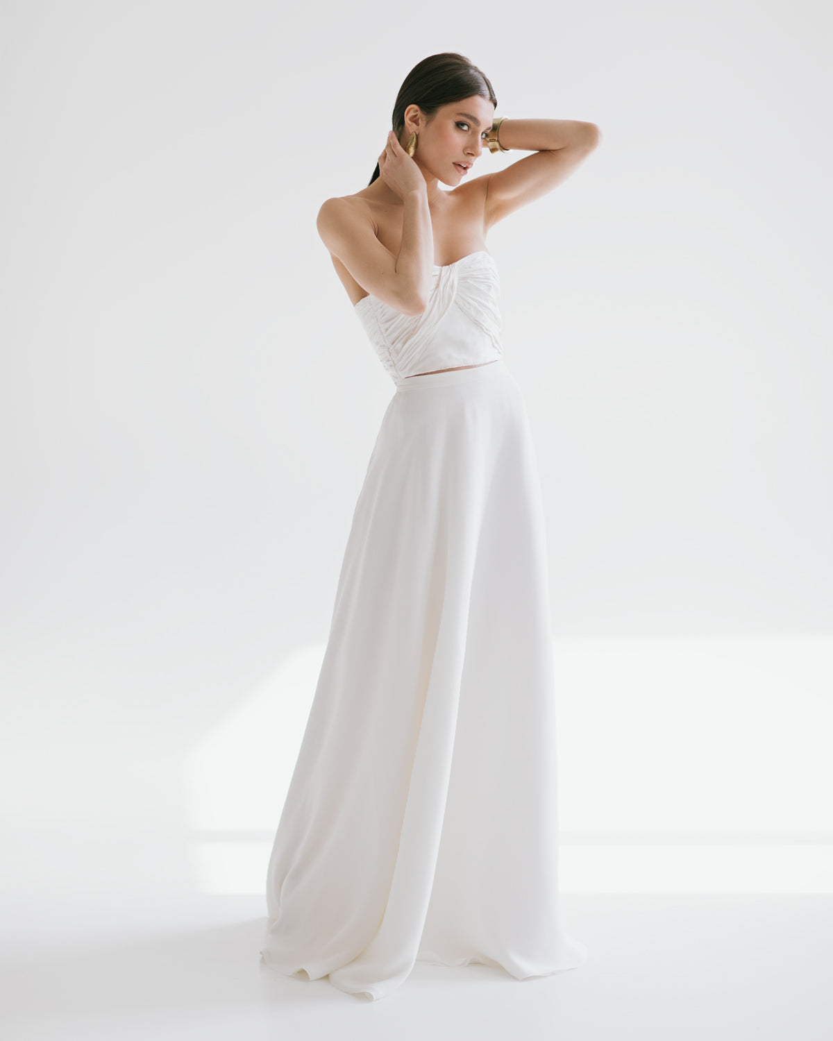 Dupion silk wedding dress 6 US / Off White Dupion silk wedding dress 6 US / Off White