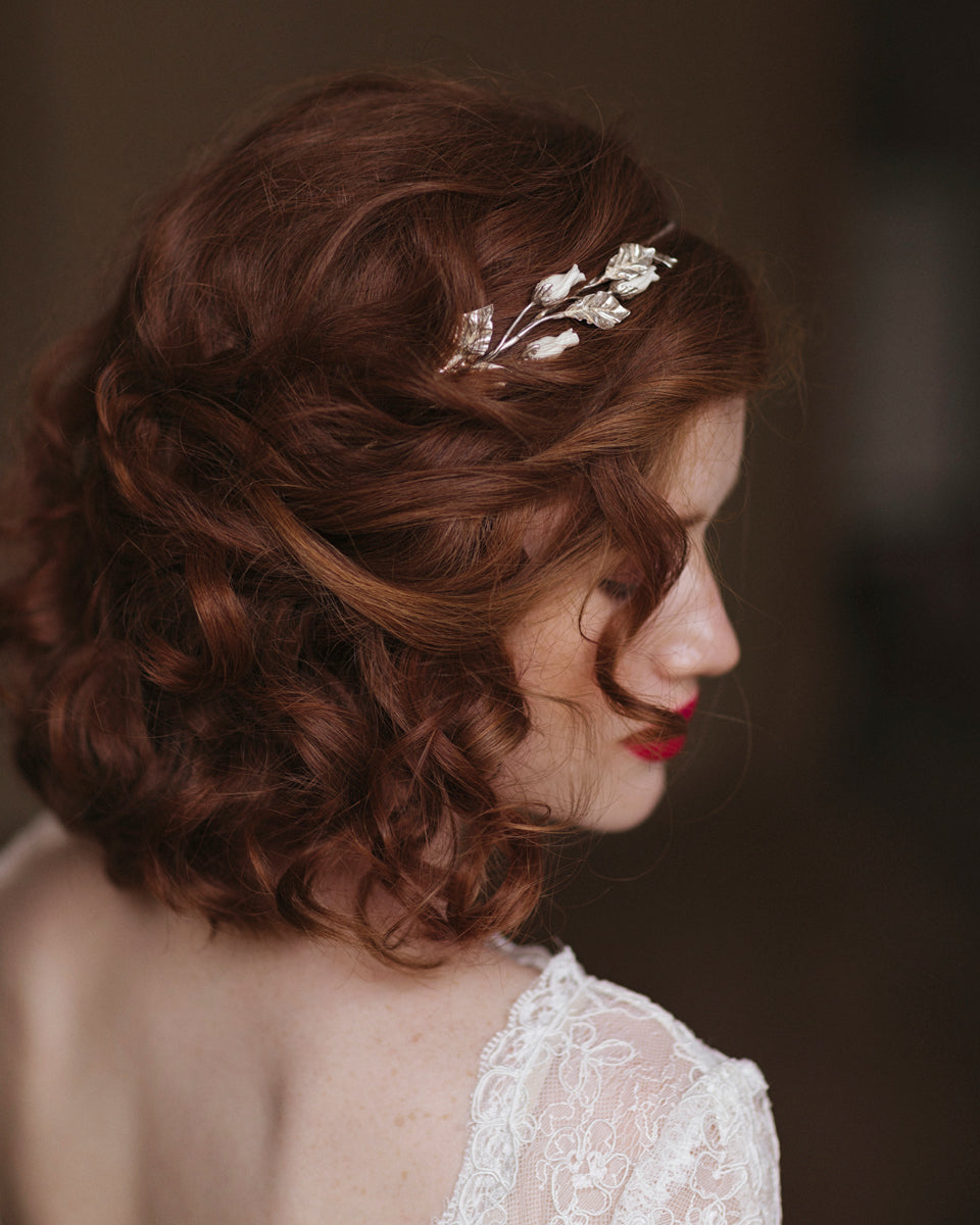 Bridal silver tiara photo 1