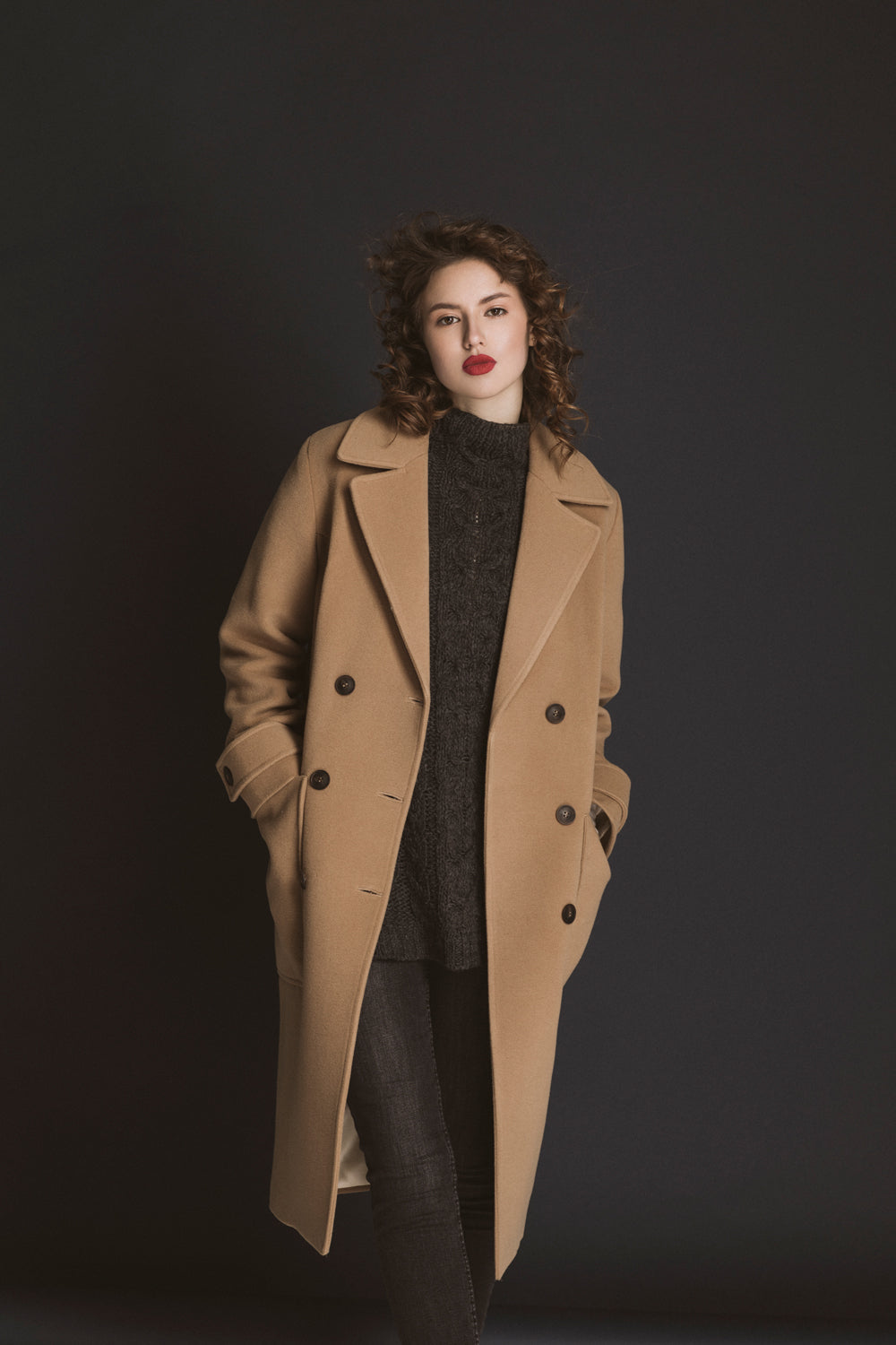 Lined cashmere coat photo 6