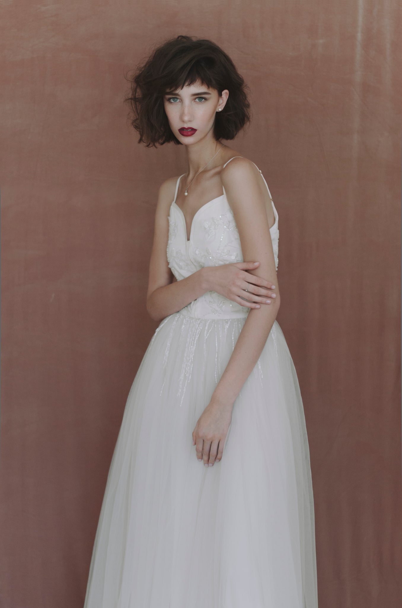 Off white full wedding dress photo 2